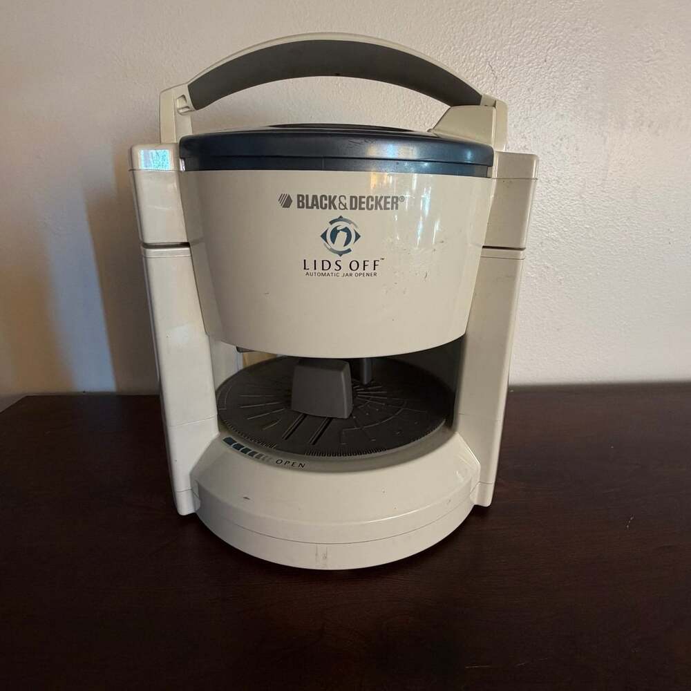 Black & Decker Electric Jar Lid Opener White JW200